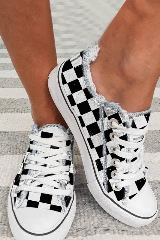 Checked Sneakers
