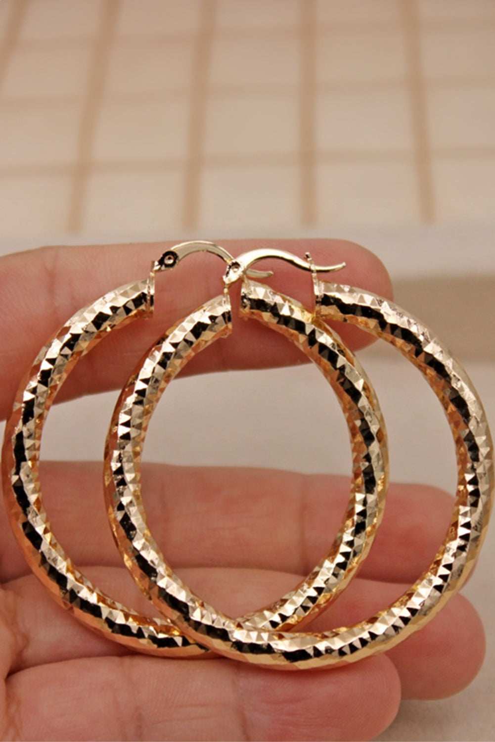 Diamond Cut Hoops