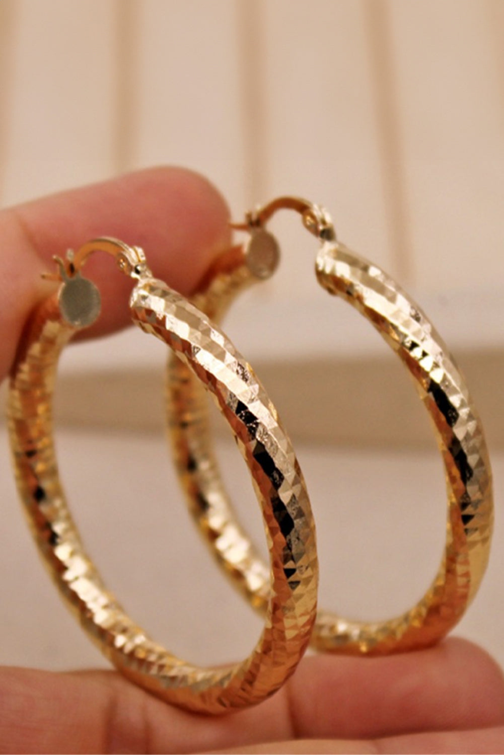 Diamond Cut Hoops