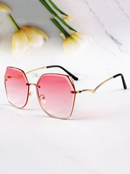 Geometric Rimless Sunnies