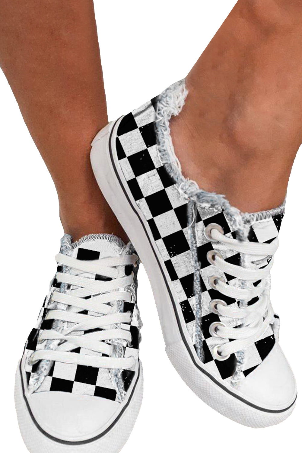 Checked Sneakers