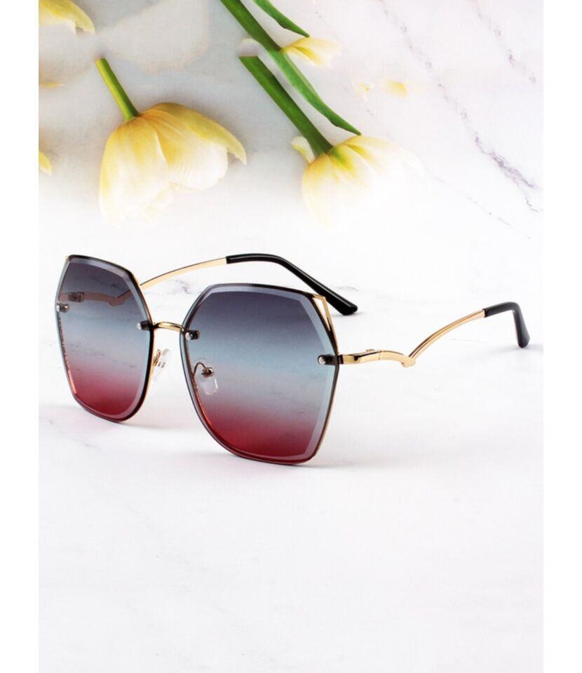Geometric Rimless Sunnies