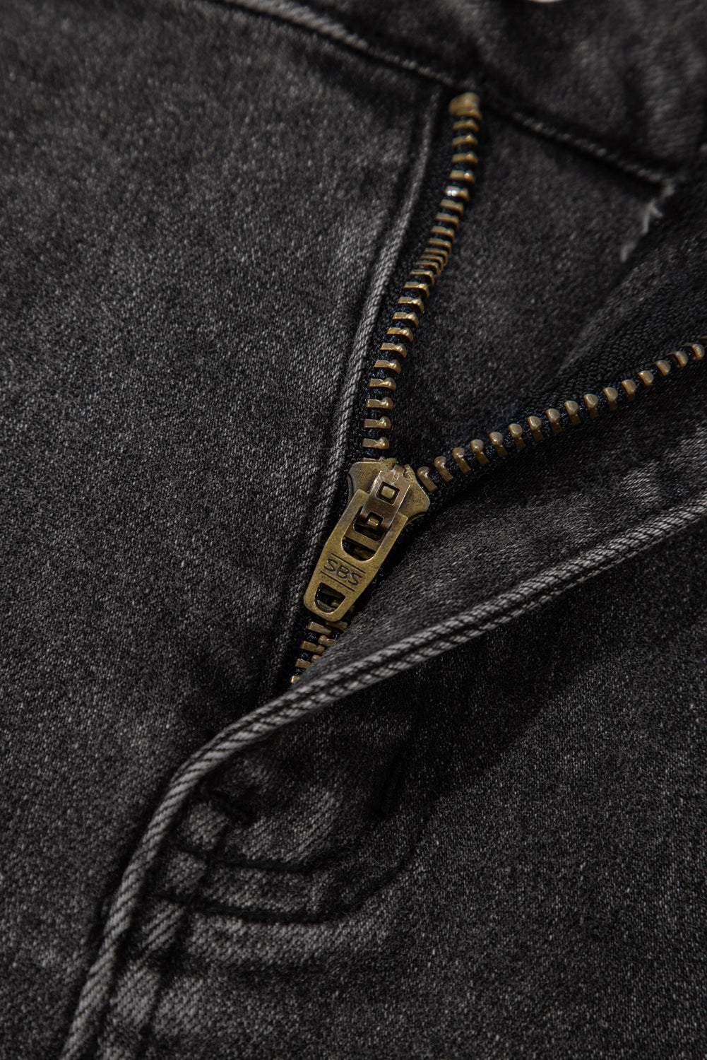 Carbon Grey Denim Shorts