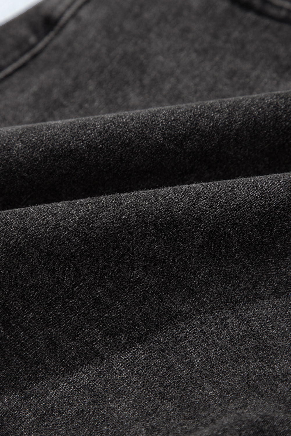 Carbon Grey Denim Shorts