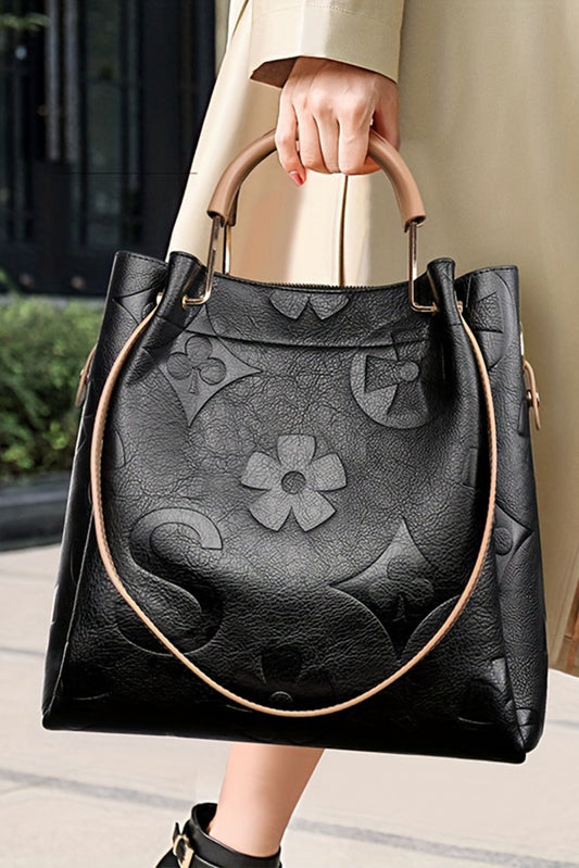 Embossed Shoulder Bag