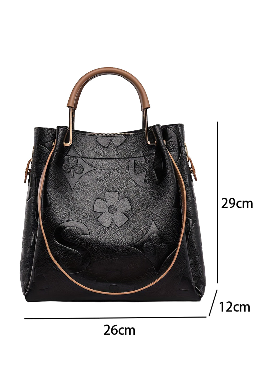 Embossed Shoulder Bag