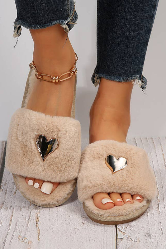 Golden Heart Slippers