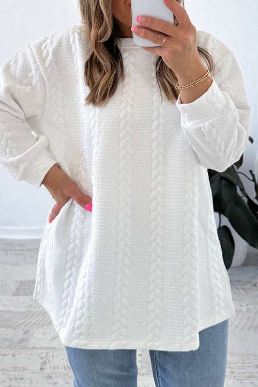 Cable Textured Top