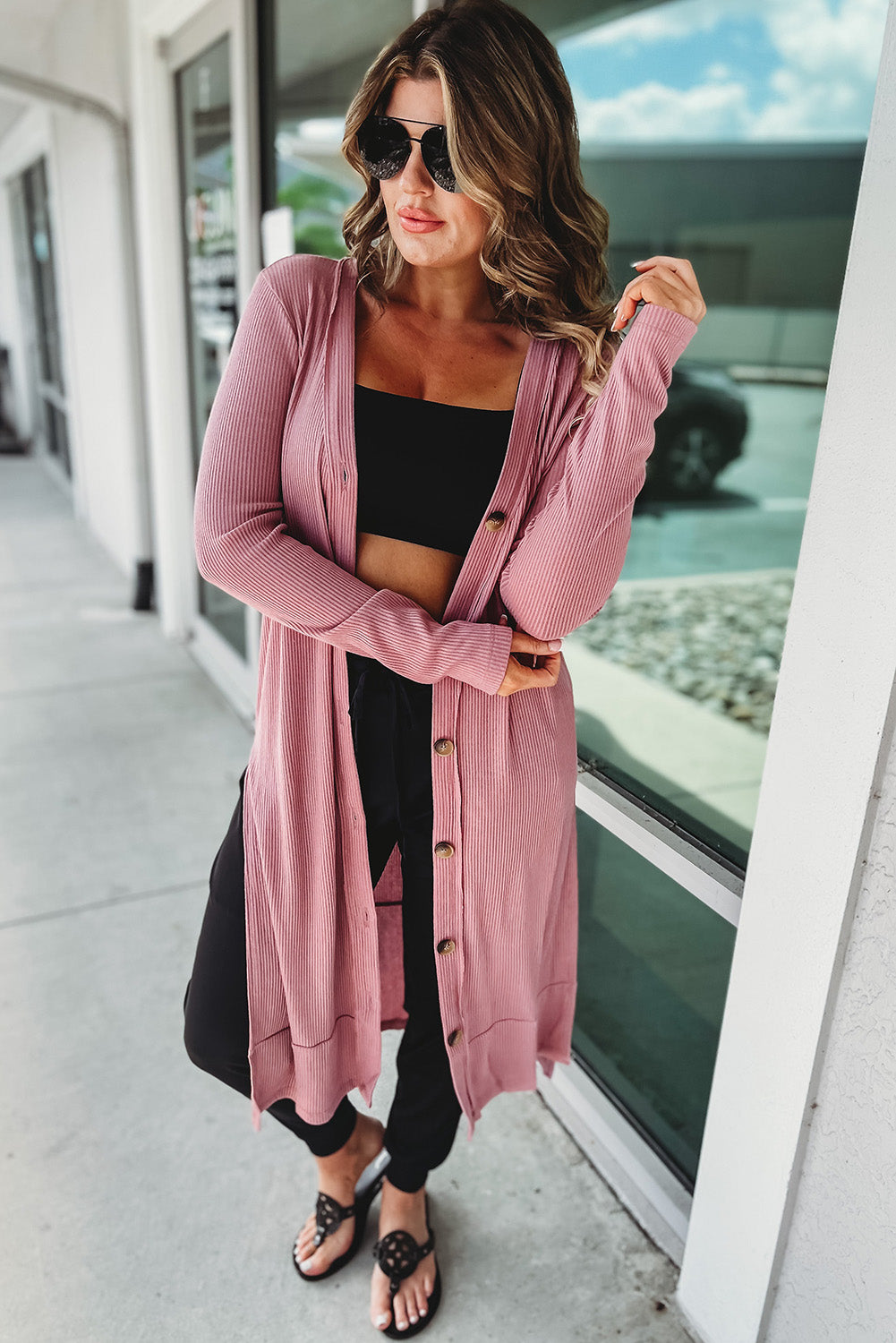 Ribbed Duster