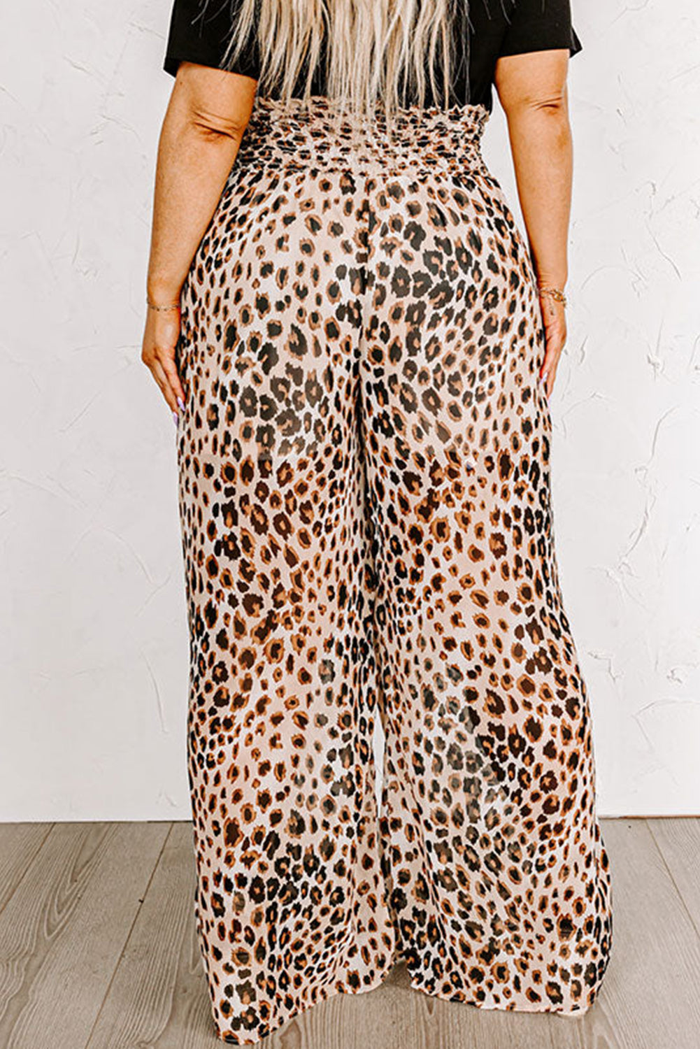 Leopard Wide Leg Pants