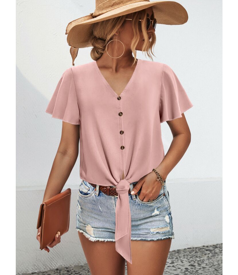 Tie Hem Blouses