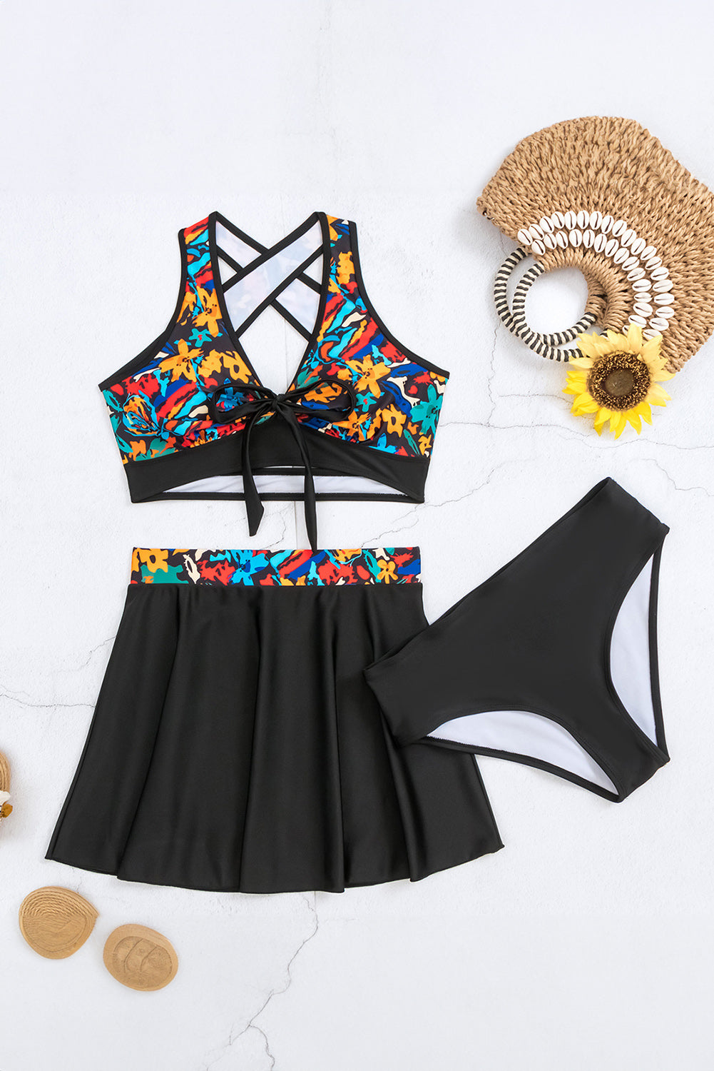A-line Skirt Bikini Sets