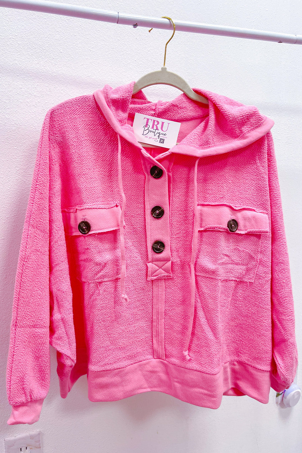 Half Button Hoodie