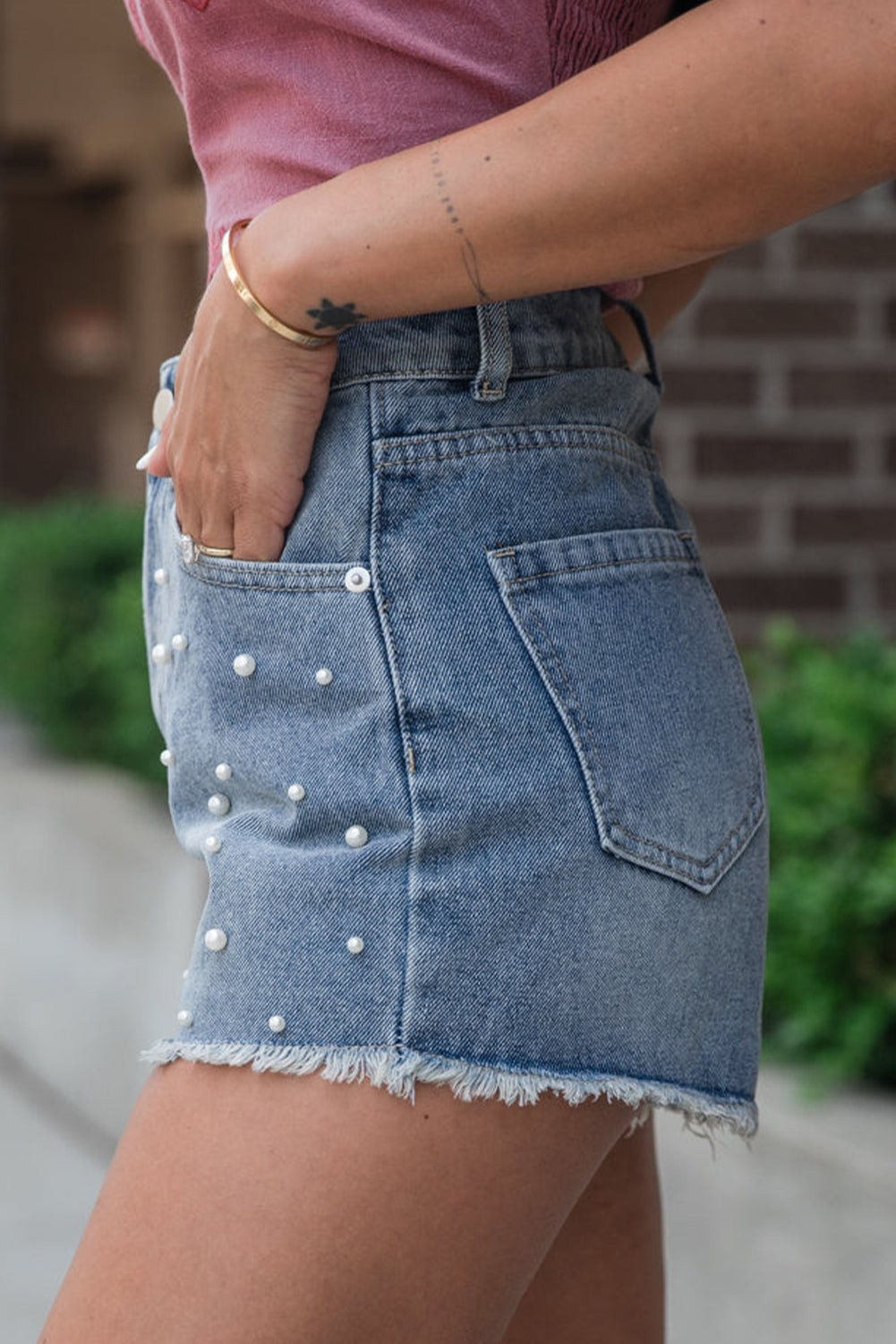 Pearl Denim Shorts