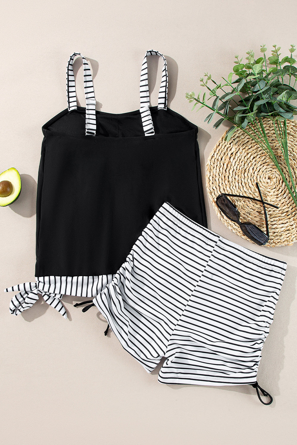 Stripe Tankini Set