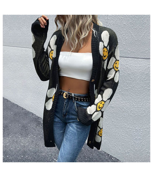 Happy Flowers Cardigan