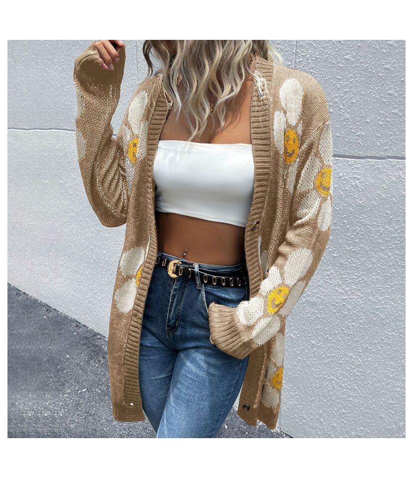 Happy Flowers Cardigan