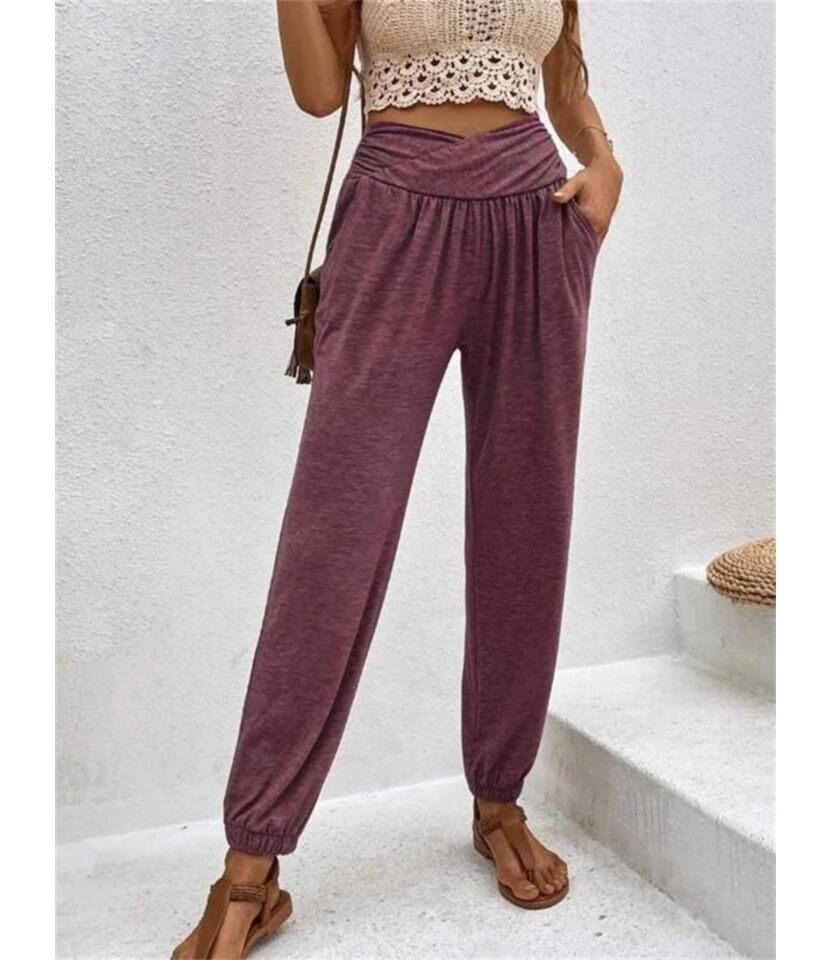 Twist Waist Casual Pants