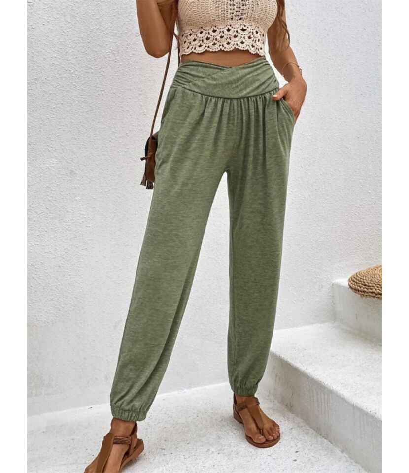 Twist Waist Casual Pants