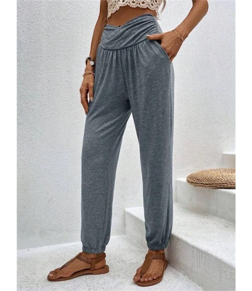 Twist Waist Casual Pants