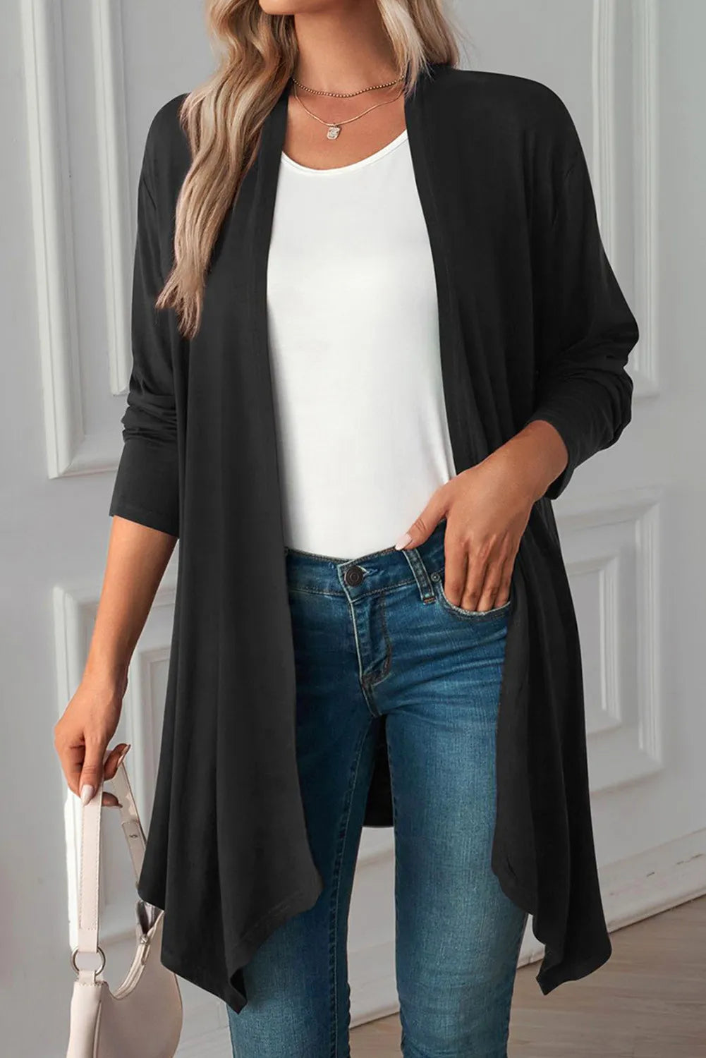 Black Soft Cardi
