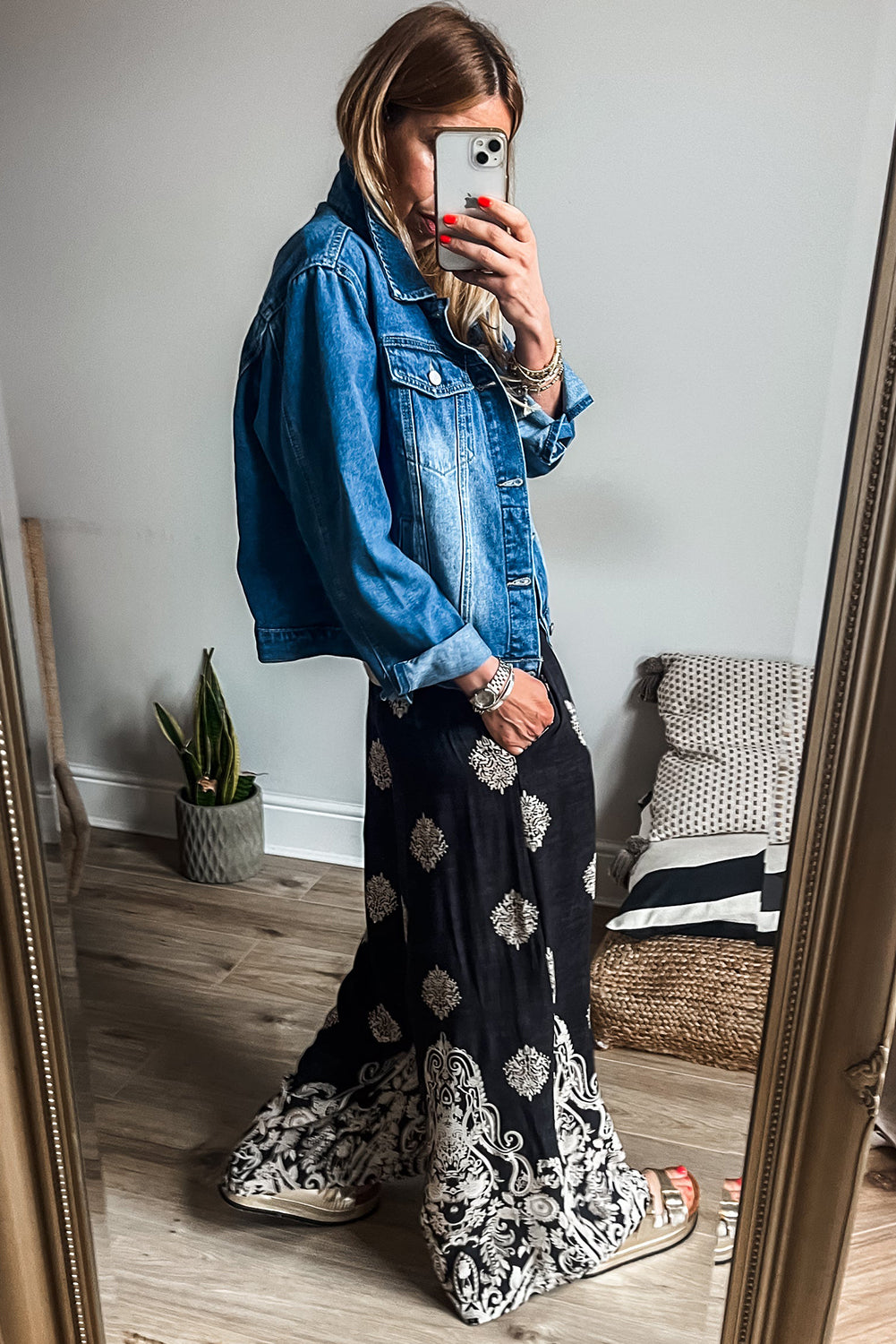 Wide Leg Boho Pants