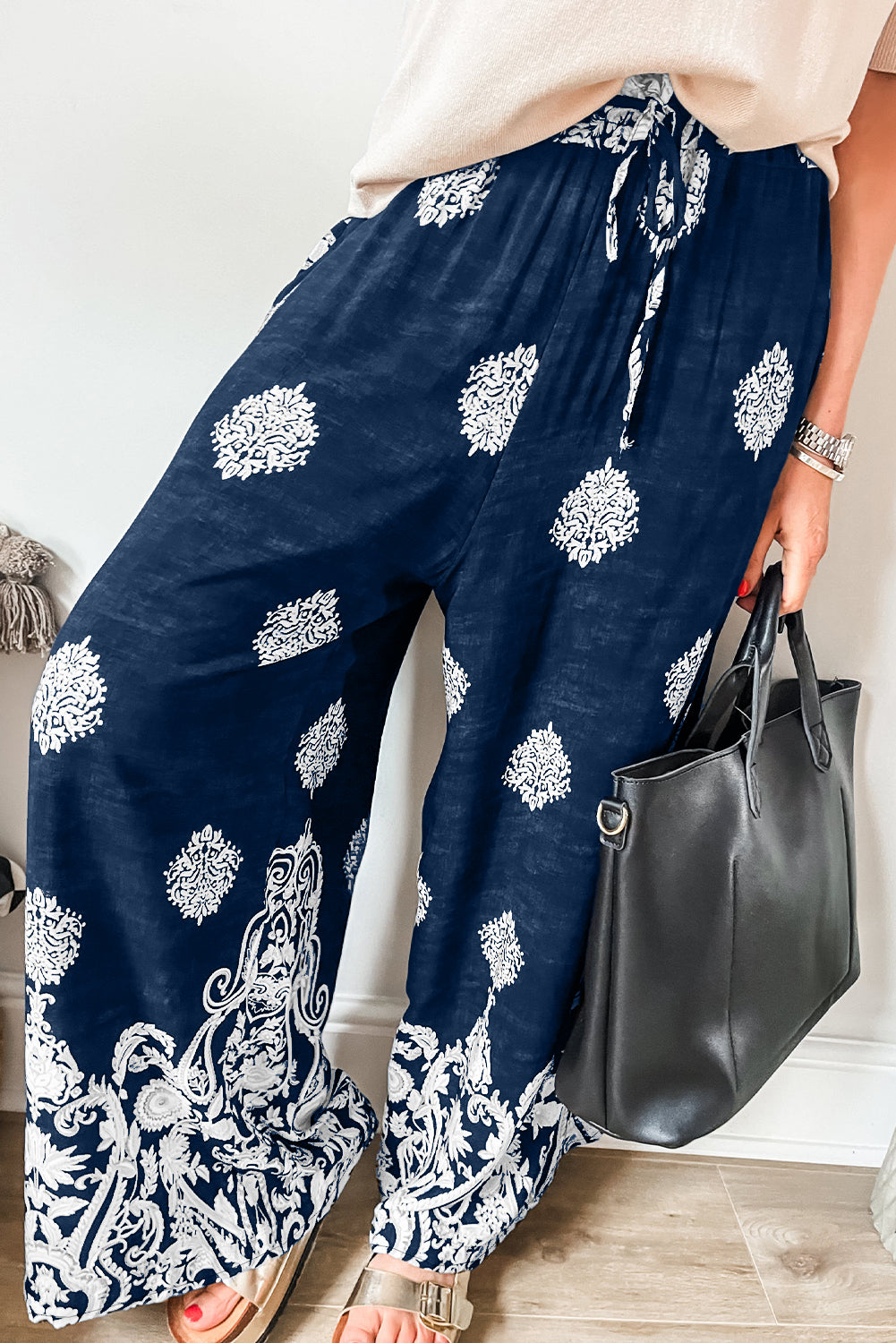 Wide Leg Boho Pants