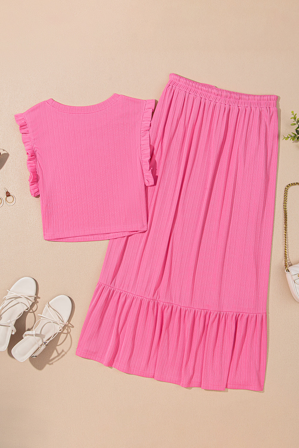 Bon Bon Crop and Skirt Set