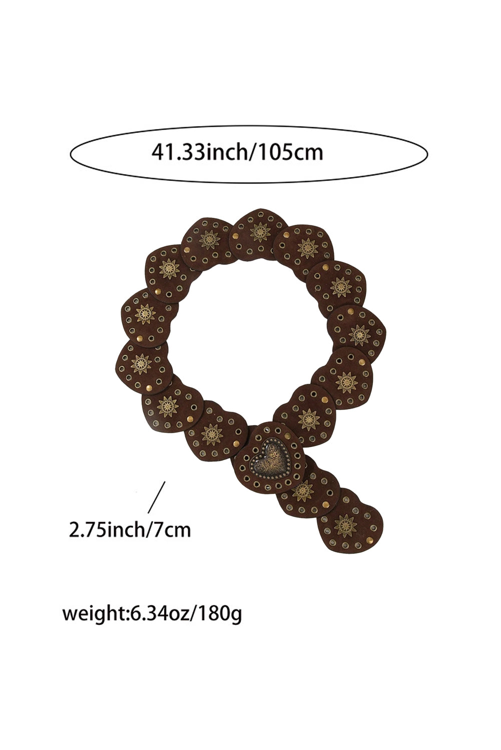 Bronze Heart Belt