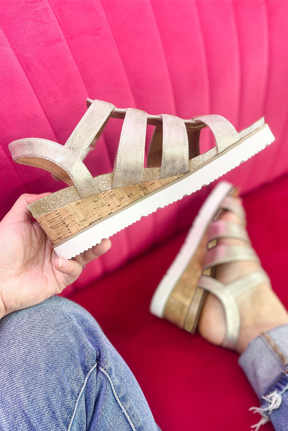 Strappy Wedges