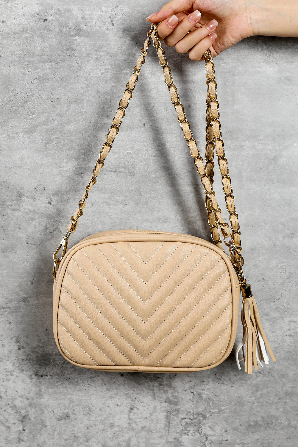 Chevron Chain Bag