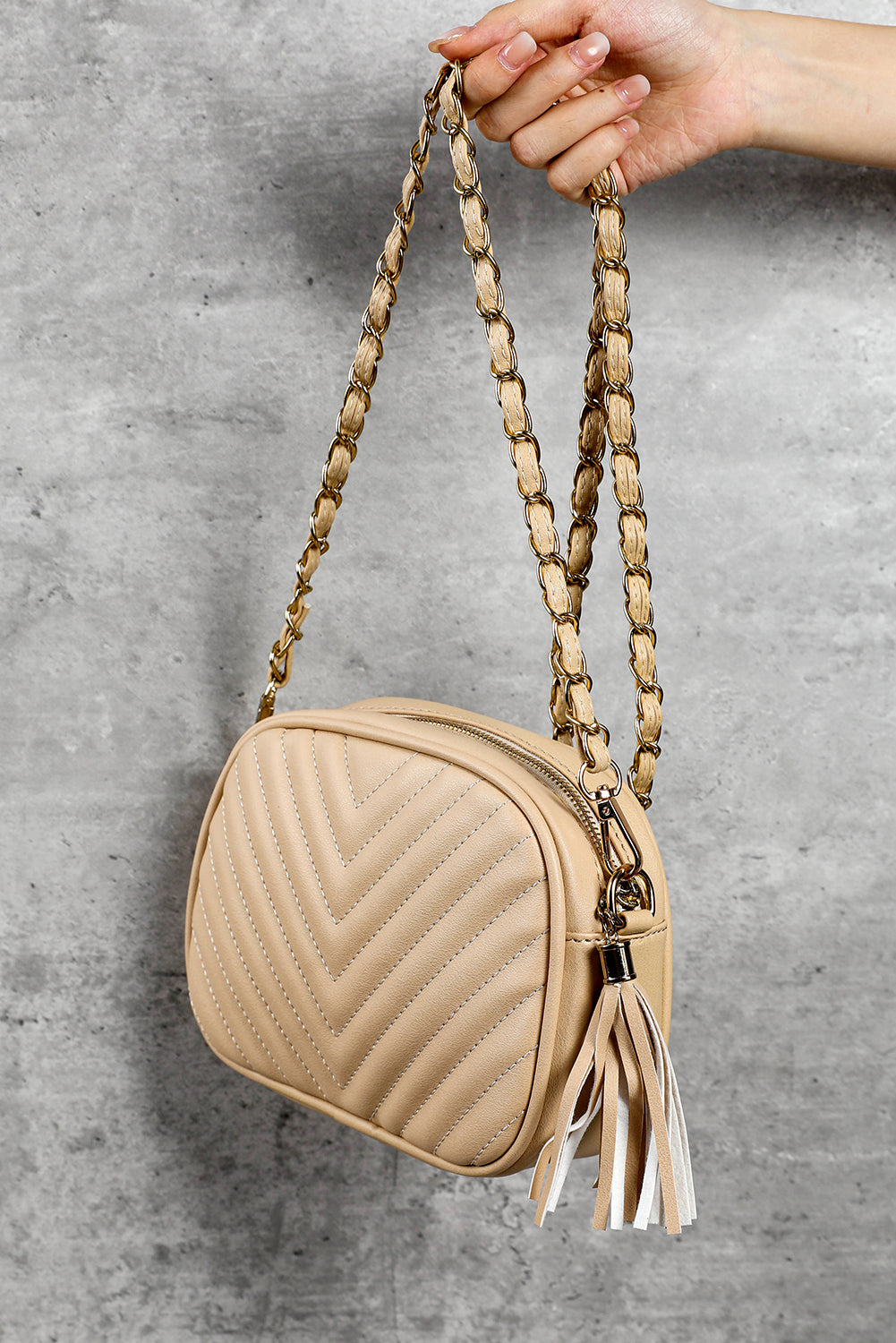 Chevron Chain Bag