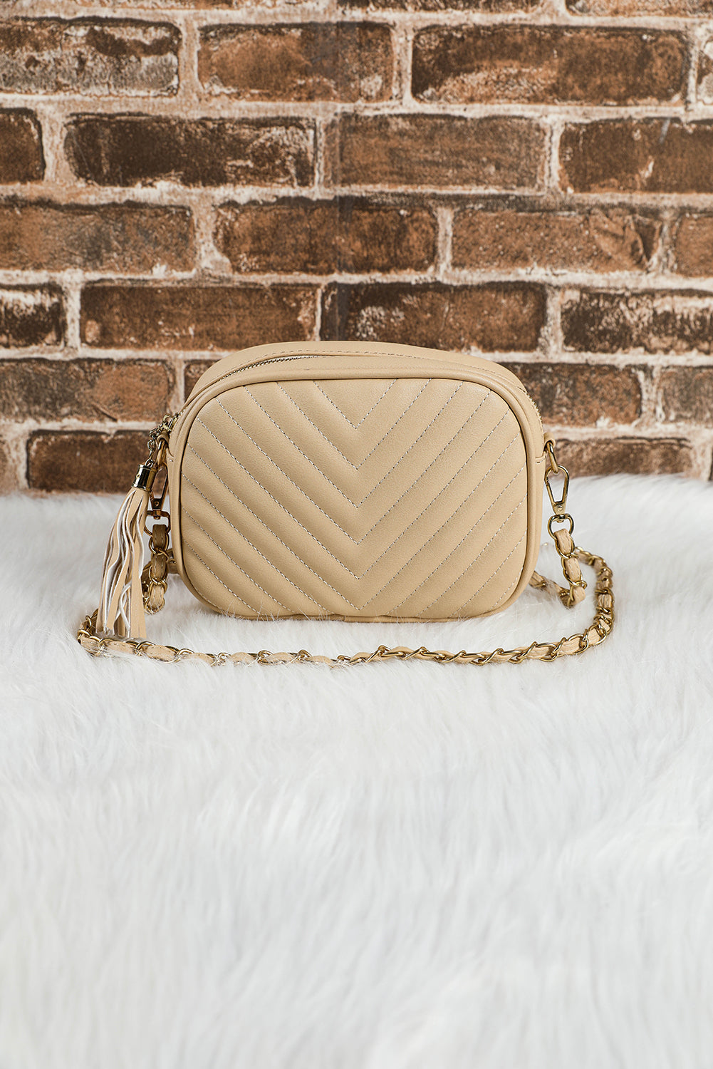Chevron Chain Bag