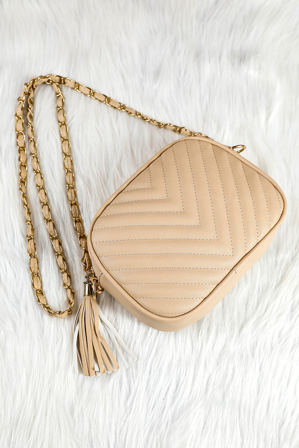 Chevron Chain Bag