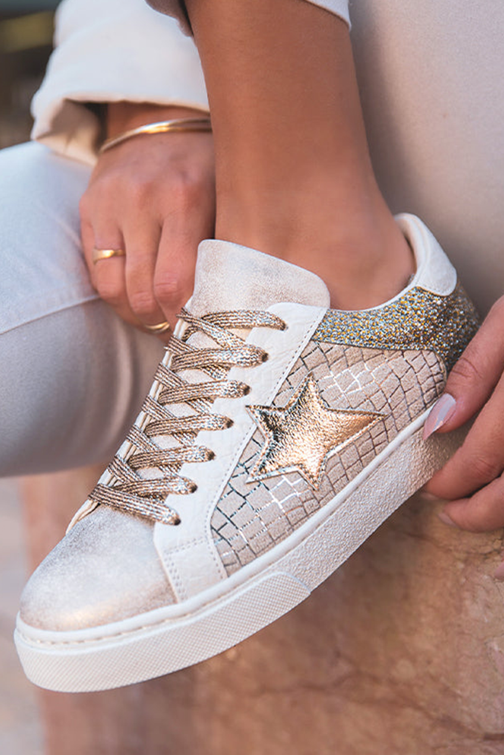 Gold Star Sneakers