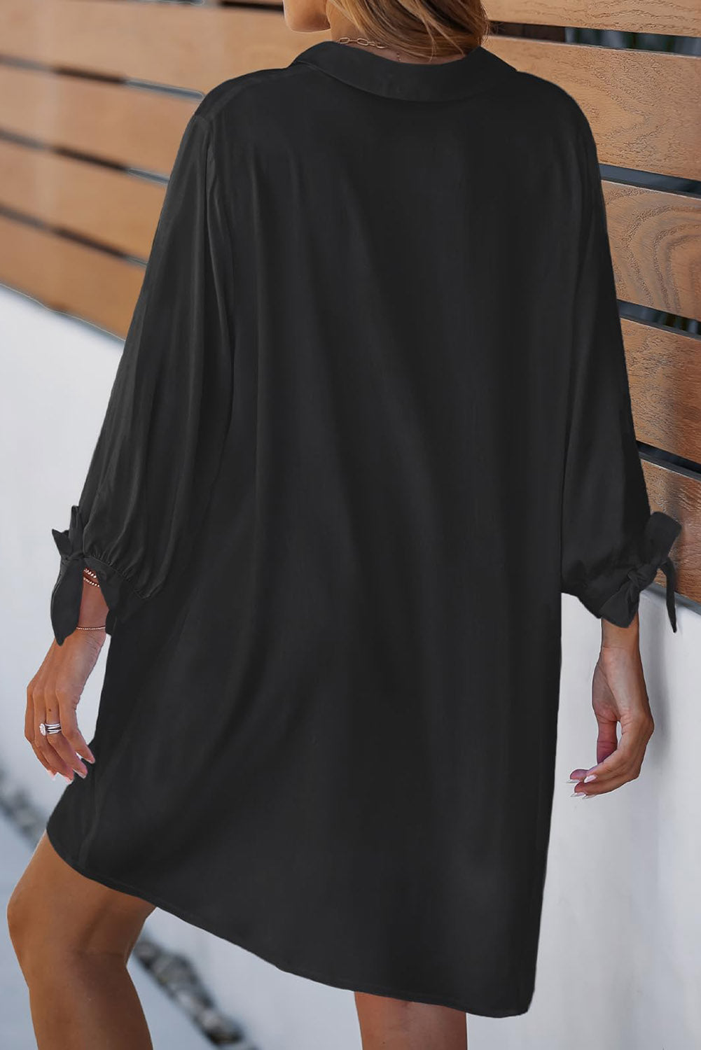 Tie Sleeve Dress