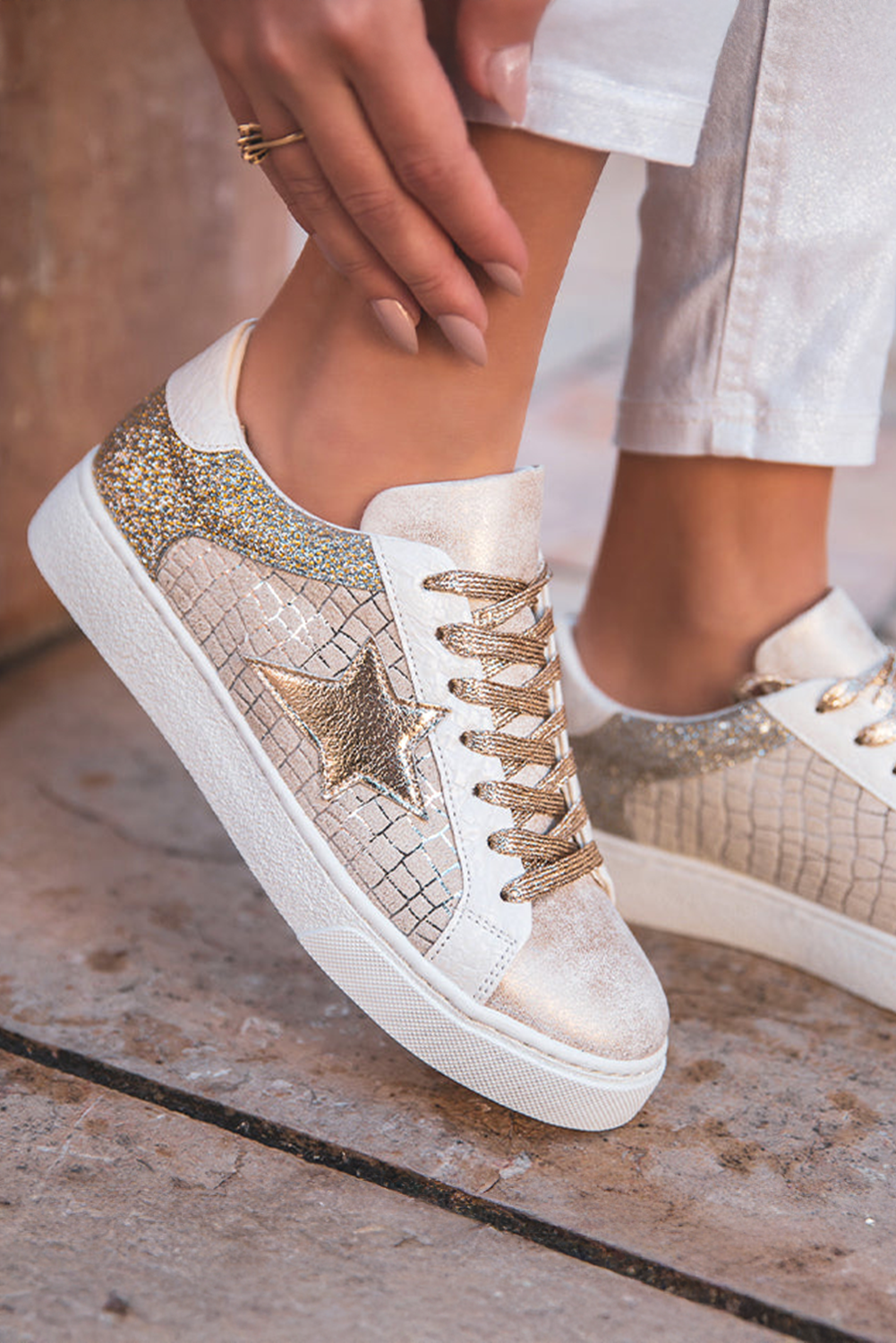 Gold Star Sneakers