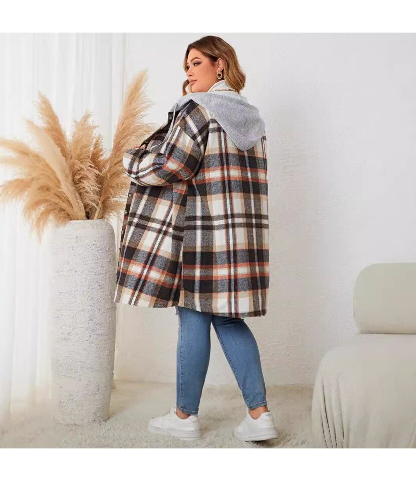 Plaid Midi Jacket