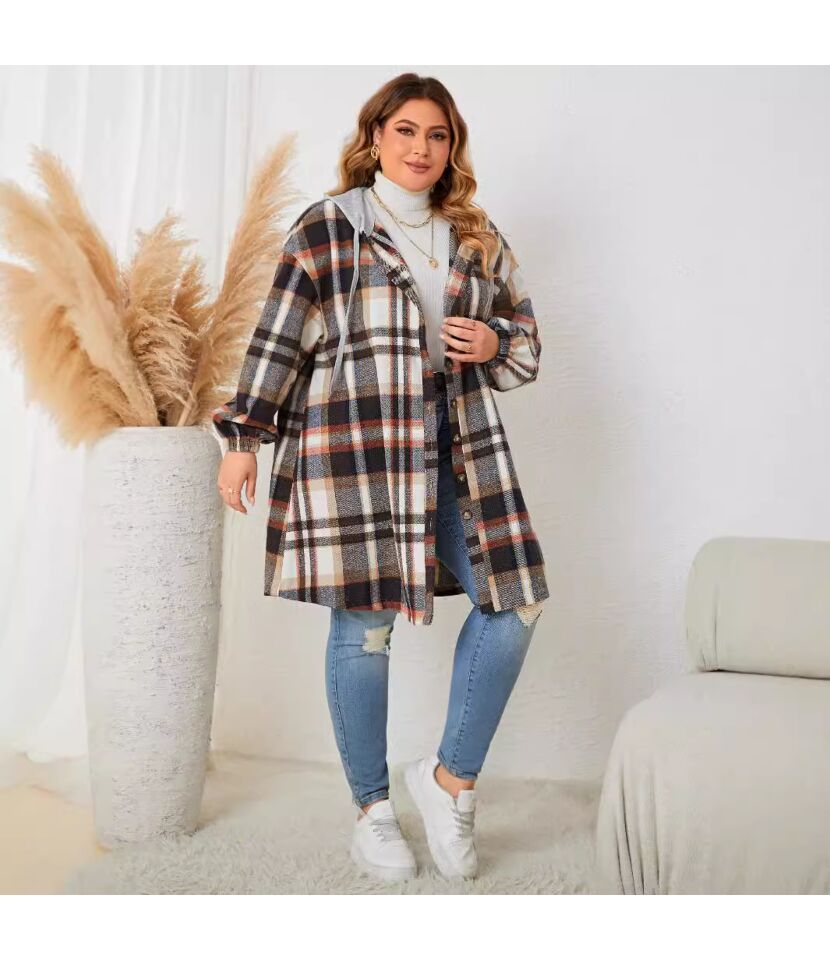 Plaid Midi Jacket