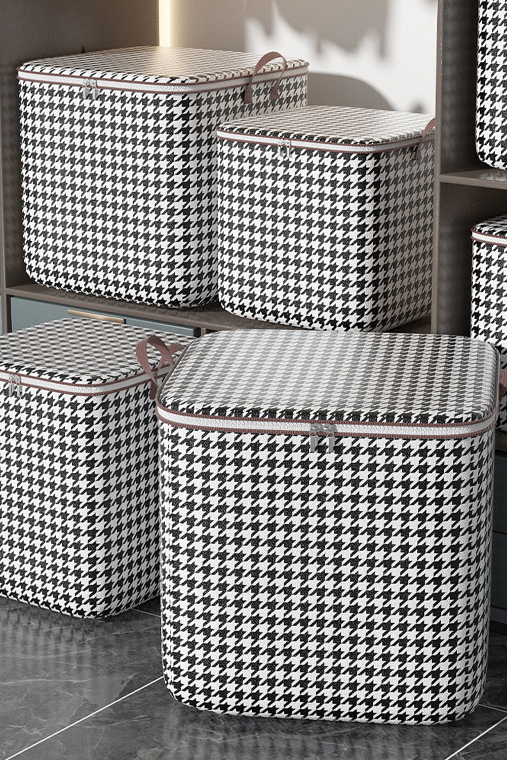 Houndstooth Storage Boxes