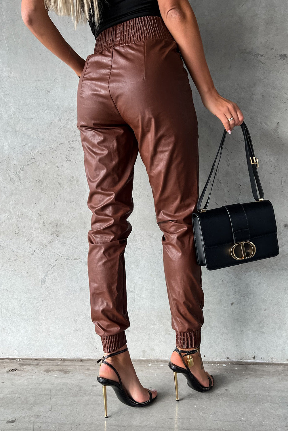 Pleather Joggers