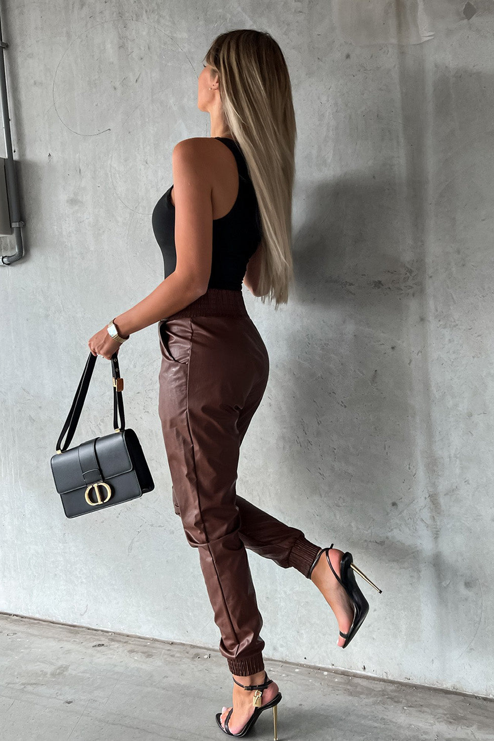 Pleather Joggers