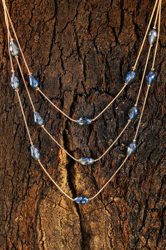 Blue Multi Layer Necklace