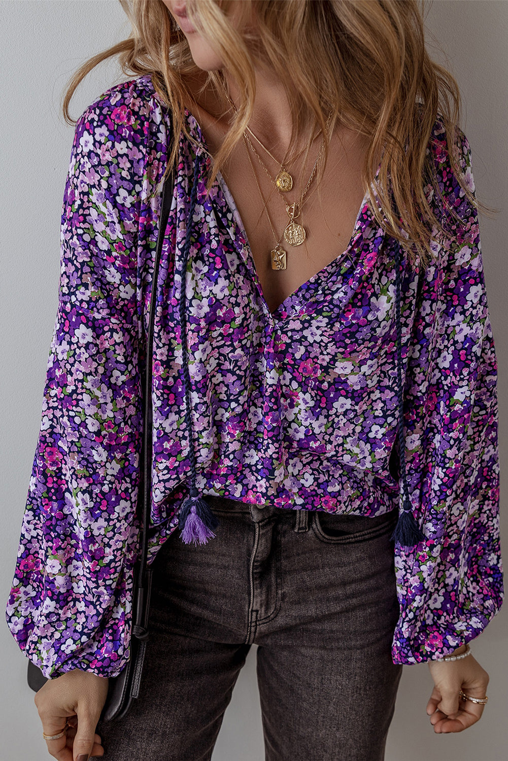 Purple Floral Boho