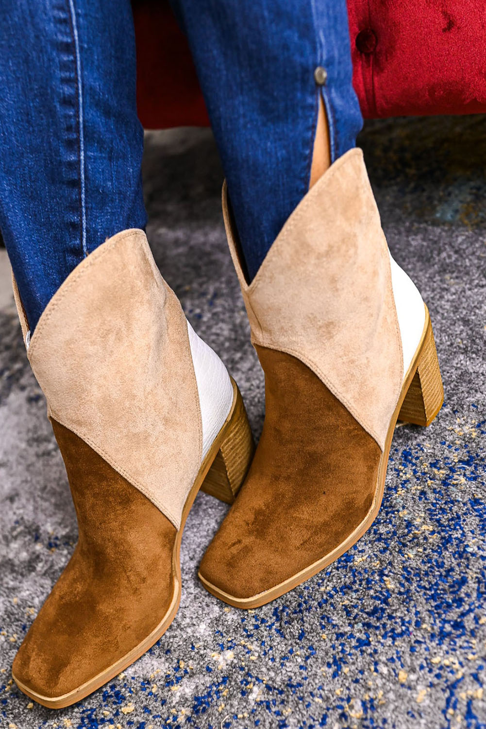 Colorblock Boots