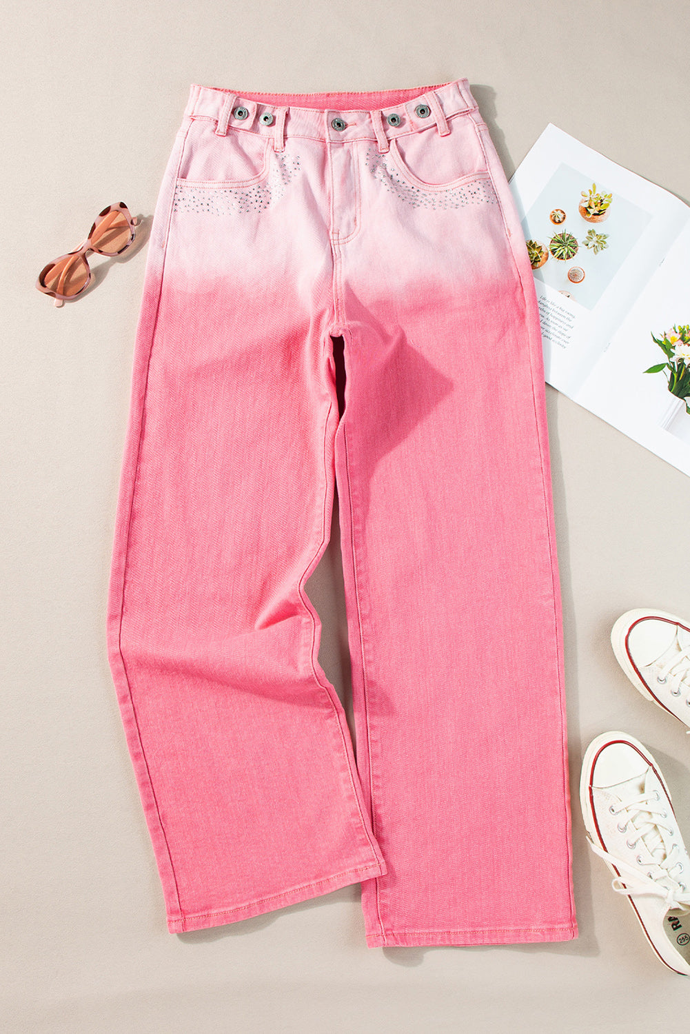 Pink Ombre Jean