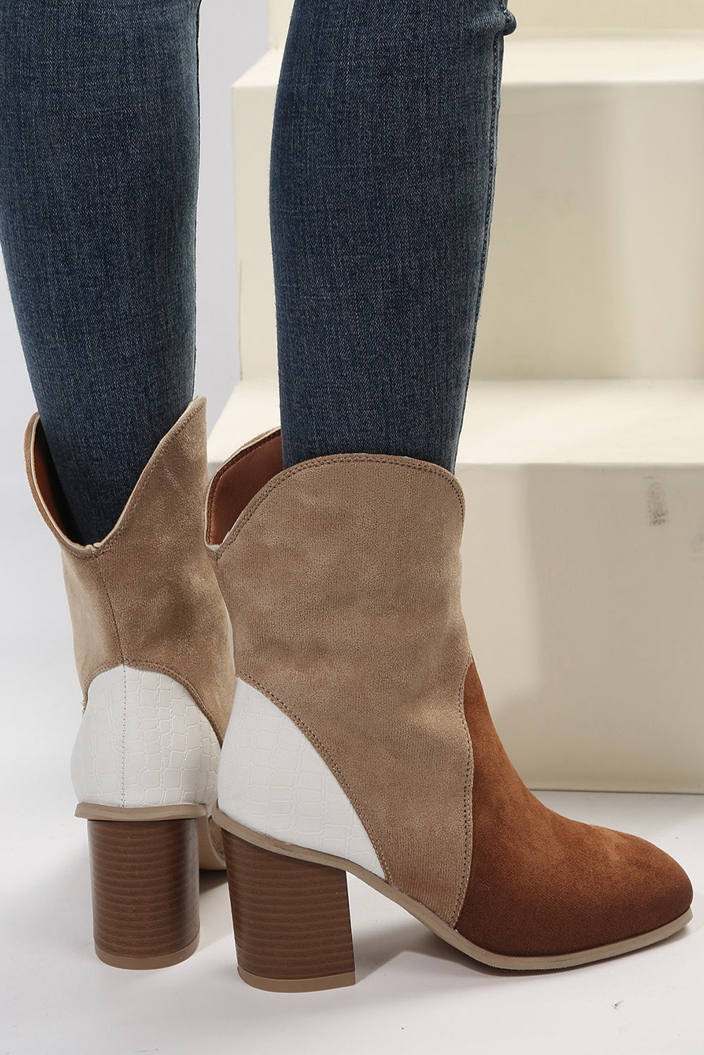 Colorblock Boots