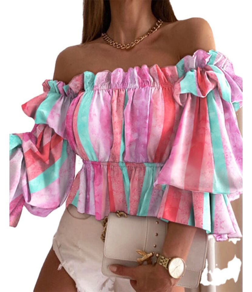Ruffle Crop Tops