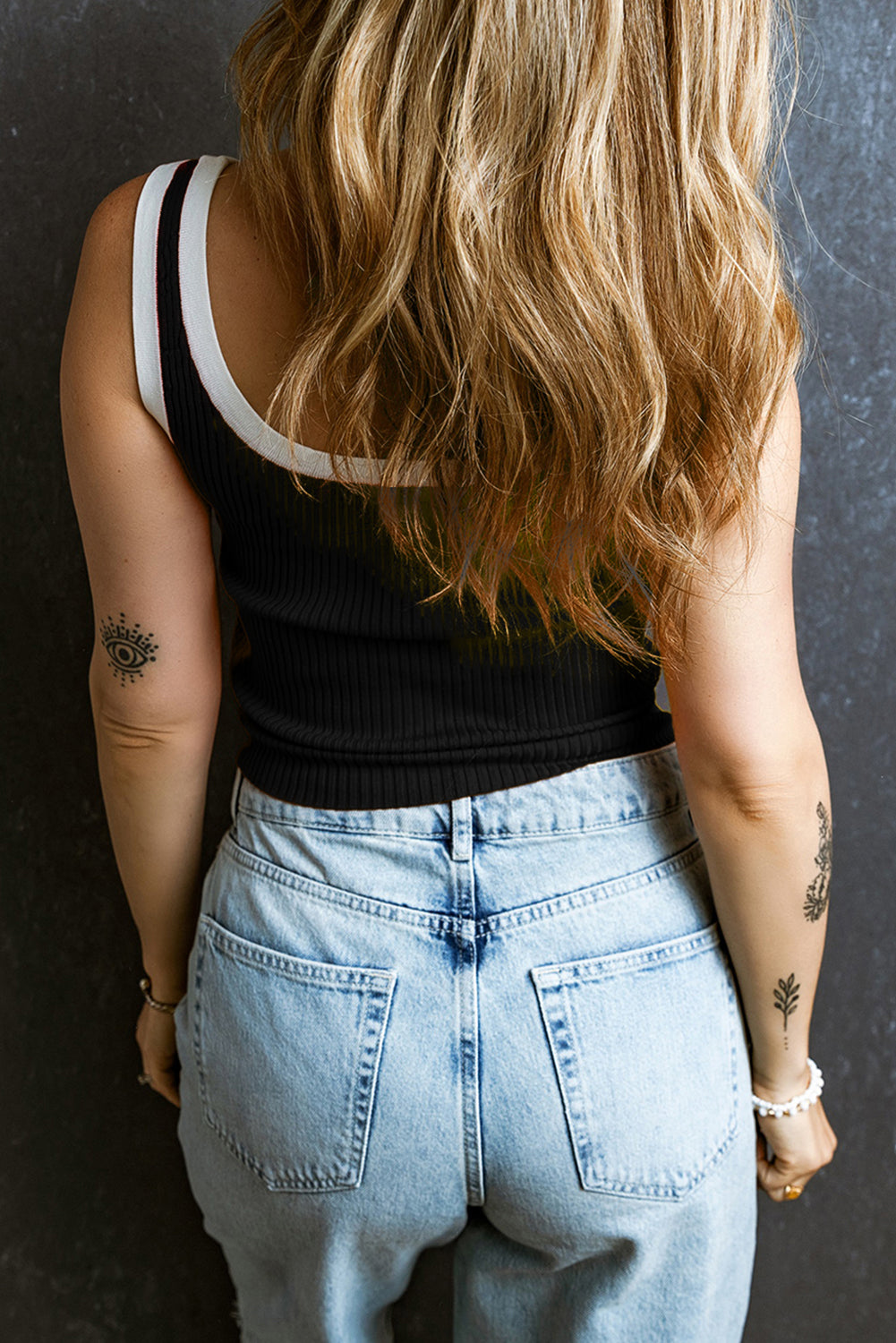 Colorblock Edge Tanks
