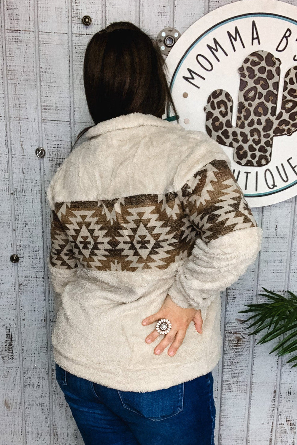 Aztec Sherpa Pullover